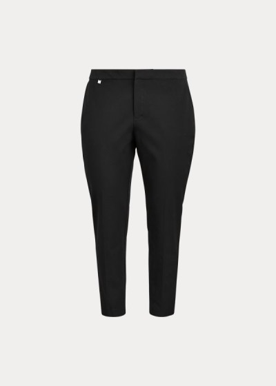 Pantalones Ralph Lauren Mujer Negros - Cotton Twill Skinny Ankle - WSJKI1509